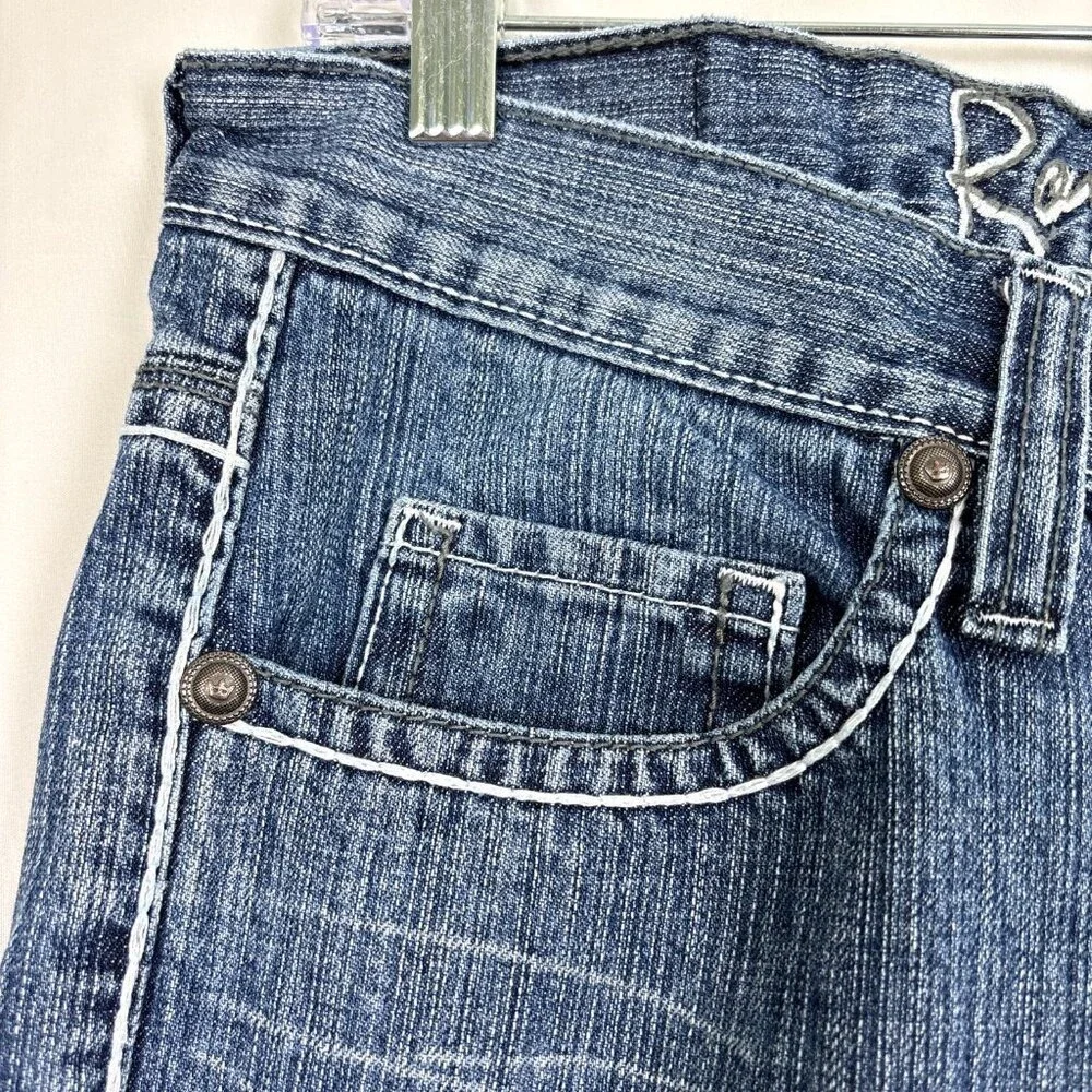Royal Premium Jeans Men's 31x30‎ Straight Leg Distressed Embroidered Pockets